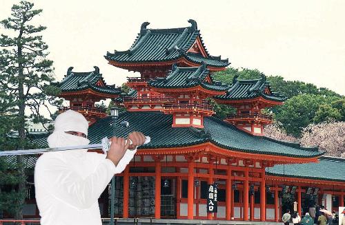 Ninja Me - Dressed up as a ninja w/ my katana, and inverted the pic, then placed myself in japan w/ photoshop.
