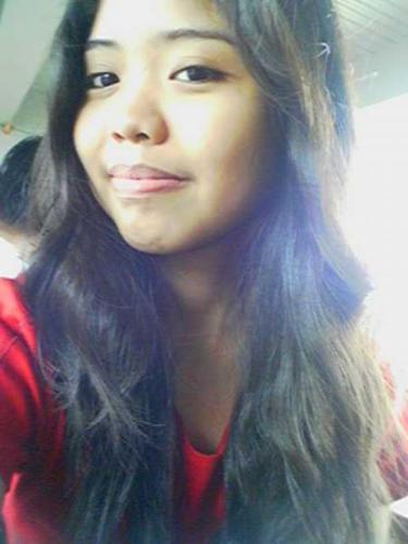 just me - my pic..wearing red shirt..got my hair curled..i really like this pic