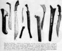 indonesia traditional weapon - various golok weapon