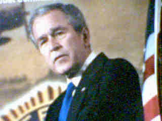 United States President Junior Bush - United States President George Bush.