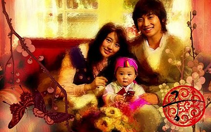 The royal couple - This is the picture of the royal couple with their child. It says that this will be continue on the season 2 of princess hours. I am looking forward for that season on how they life would be having a child now.
