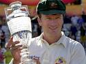 steve waugh - steve waugh with ashes.  The most successful captain for Australia