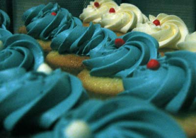 Cupcake - Teal cupcakes