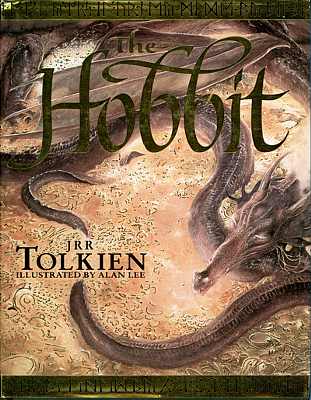The Hobbit - book edition cover - The hobbit, and the dragon :P