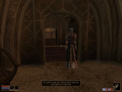 My elder scrolls screenshots!!!!!!! - Look at these brillent pictures of my charecters:geldoir and gelodir AND SOME OF MY NEWEST CHARECTER gul du cott. So do you know that uploading morrowind screenshots are the best way to make money on mylot? Well if you want to know go to morrowinds root dicturnary find the sentance: Screenshot enable=0. Turn this into Screenshot enable=1. Now this will allow you to be able to make morrowind screenshots! But now we have a problem! MyLot dosn't accept bitmap! Oh no! So go and get a program like irfanview! An you can turn them all into jpegs!