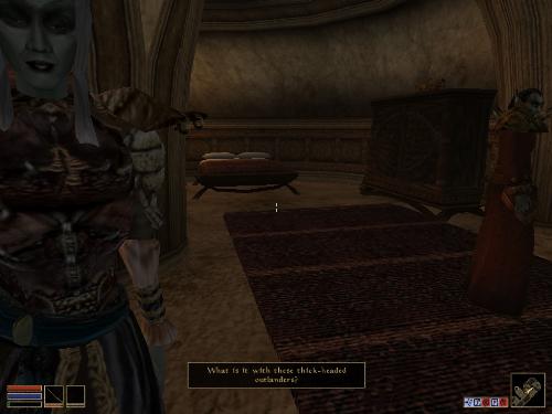 My elder scrolls screenshots!!!!!!! - Look at these brillent pictures of my charecters:geldoir and gelodir AND SOME OF MY NEWEST CHARECTER gul du cott. So do you know that uploading morrowind screenshots are the best way to make money on mylot? Well if you want to know go to morrowinds root dicturnary find the sentance: Screenshot enable=0. Turn this into Screenshot enable=1. Now this will allow you to be able to make morrowind screenshots! But now we have a problem! MyLot dosn't accept bitmap! Oh no! So go and get a program like irfanview! An you can turn them all into jpegs!