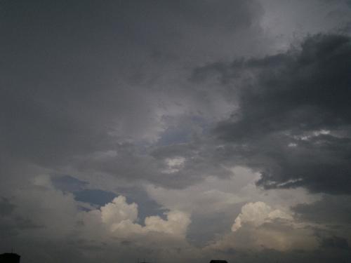 rainy sky - at that time there was a constant raining since 3 days. and that was the day raining stopped.