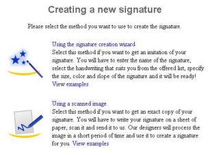 My Live Signature - This is a site that gives you a live signature online...check out http://home-based-product.blogspot.com for more detail