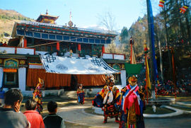 Gumpa dance  - The Gumpa dance is a mystic dance celebrated by the Tibetan Buddhist community in Sikkim during the Buddhist New Year — Losar.