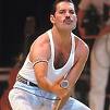 Freddie Mercury - Freddie Mercury from Queen performing live on stage.