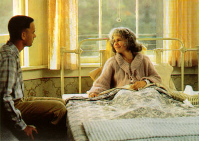 Forrest and his mother - Forrest Gump and his dying mother.