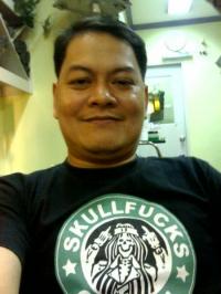 starbucks? - look closely at the shirt...