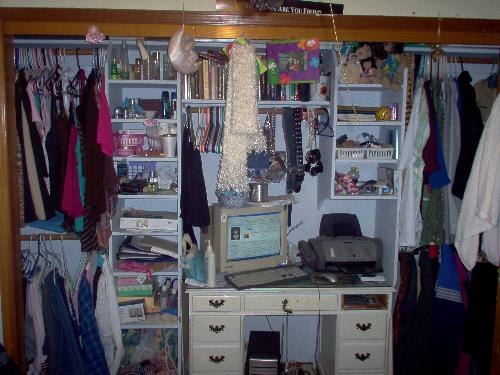 My closet! - This is my messy closet!