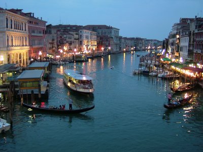 italy - venice at night