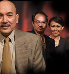 The Boss and his two advisors - Another teaser poster that shows Mr. Peter F. Gontha and his two advisors in tis programme, Mr. Hans and Ms. Gabby Matuloh, both are very respectable business people in Indonesia