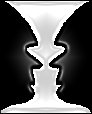 Rubin illussion - What do u see in this picture? Rubin illussion - What do u see in this picture?