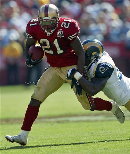 RB - Frank Gore - 2007 Pro Bowler San Francisco 49ers running back Frank Gore