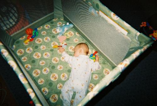 A Long Day - This was taken after Easter. He had a long day and just couldnt stay up to finish playing with his toys!