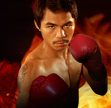 Manny PACMAN - The ever ready of manny for the fight today!