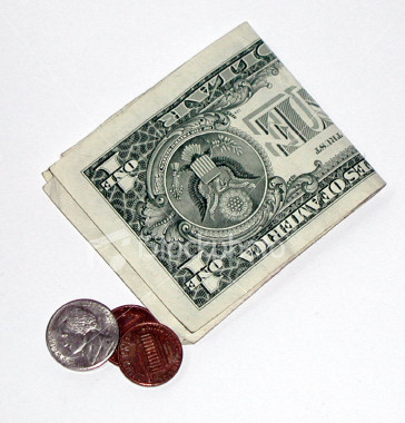 American pocket money - Dollar & cents.
