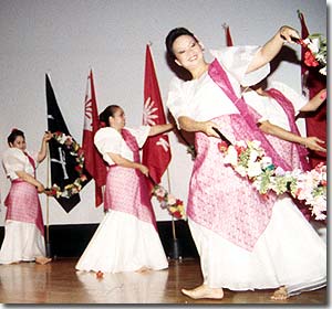 folk dance - it is a rural folk dance from various islands and discuss spanish colonial influences on indigeneous styles.  photo by: Almudena Ortiz website: http://www.calacademy.or/RESEARCH/anthropology/tap/archive/1998/1998.html