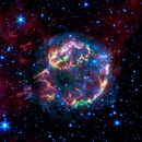 CASSEOPIA STAR EXPLODED - the star exploded and was captured by the hubble telescope