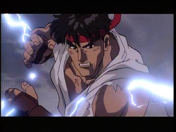 Fireball - Throwing a fireball: Ryu