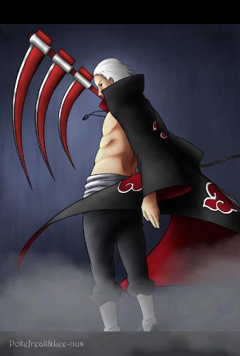 Hidan - the Akatsuki - The member of Akatsuki who is immortal..