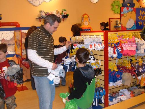 Picking out clothes - Devin picks out a Blue Jays shirt