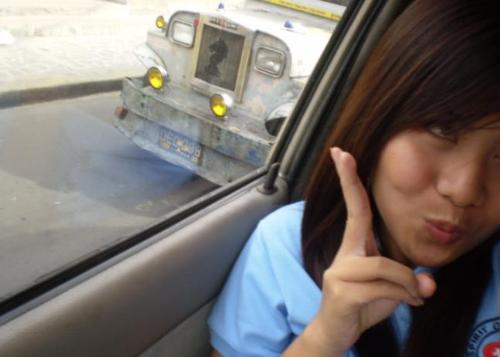 Me and a jeepney - I am not photogenic