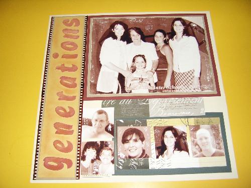 4 generations - scrapbook of 4 generations.