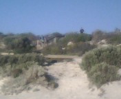 Sandhills at Port Hughes! - These aee the sandhills at Port Hughes. The beach it self is diectly in front (which can&#039;t be seen in this photo). The kids had a great time sliding down the sandhills.
Our campsite was behind the sandhills.