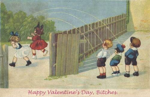 happy valentine - funny valentine postcard