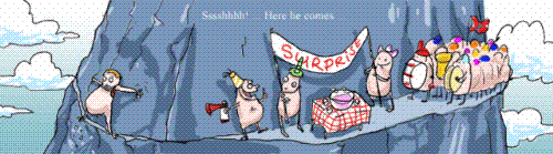surprise party - funny surprise party cartoon