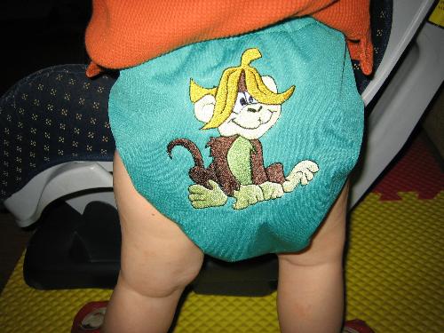 diaper embroidery - cute embroidery for a personalized diaper