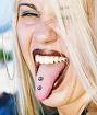 tongue peircing - double tongue piercing (OUCH!!)