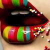 Lips, body, women - colorful lips. Lips, body, women - colorful lips.