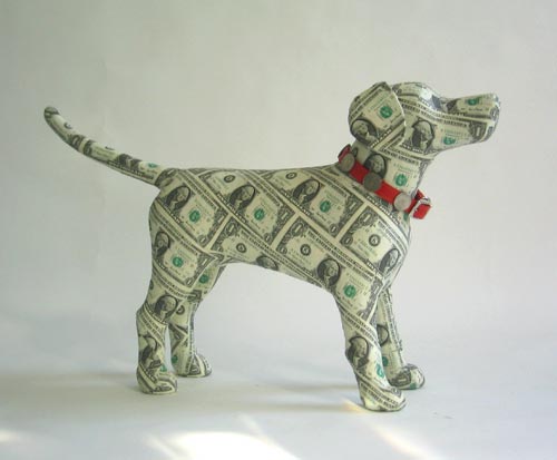 dog - dog made with money