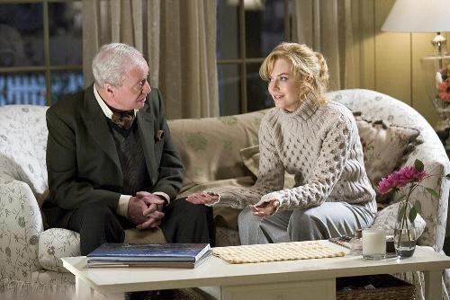 Isabel and Father - Image from the movie version of Bewitched with Nicole Kidman and Michael Caine