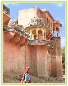 haveli - haveli at Shekhawati, Rajasthan, India.