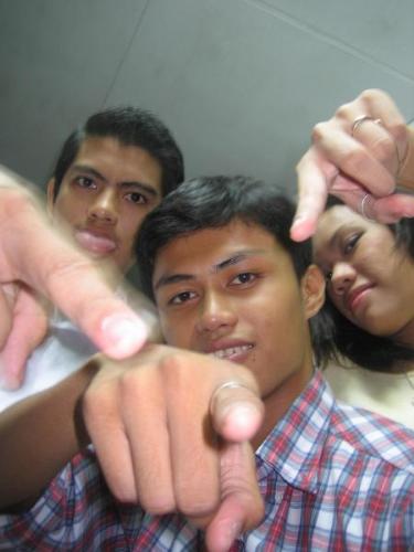 We want you! - Me and a couple of my friends fooling around with the camera.