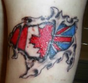 Tatto - my canadian/British tattoo 1 of 6 i have