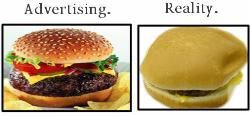 Hamburger Advertisment - The true about McDonalds Advertisments