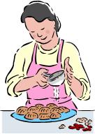 a mom baking muffins for her loved ones - A mother is baking muffins for her loved ones...