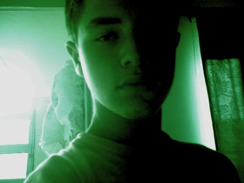 Palmeiras and Me - This is a photo that I edited! I just changed the color of it to green, wich is Palmeira's color. This was the result.