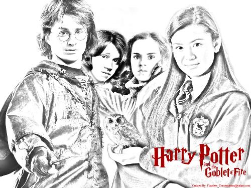 Harry potter - The sketch effect is what did it for me!And what more Cho chang is with Harry!