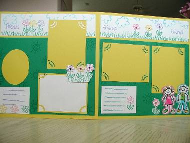 crayon kids - scrapbbok page