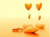 hearts - a heart, yellow in color, can be used in relationships, associated with love