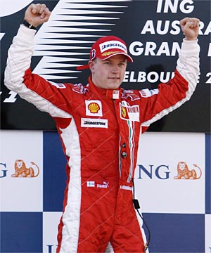 Raikkonen - The new driver of Ferrari.Lets see what he gonna do...