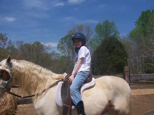Baby Girl and Bandito - My daughter absolutely loves her riding lessons